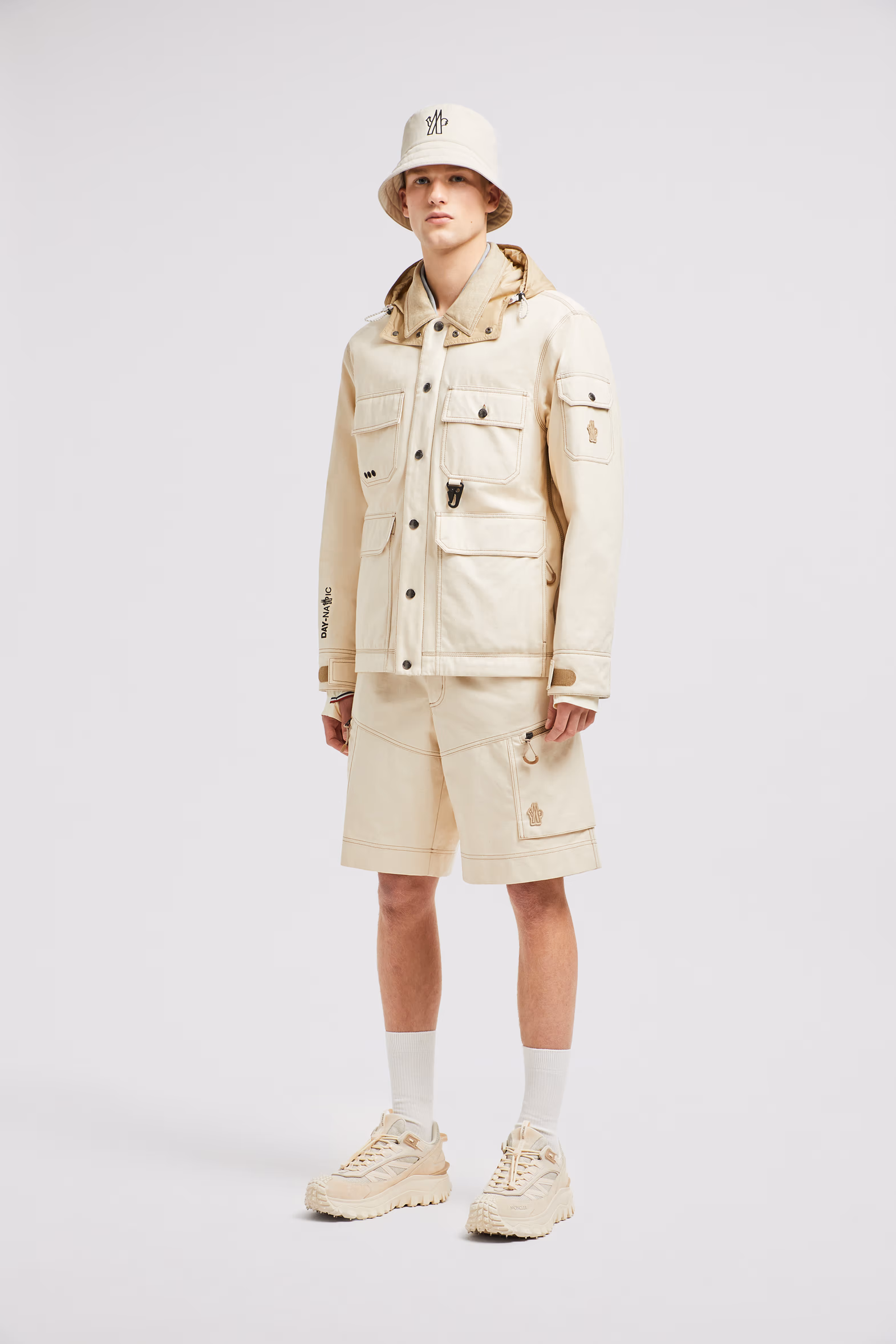 Kelpius Cotton Down Field Jacket Men Light Beige Moncler 0